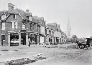 チェイス・サイドとチェイス・グリーン・アベニューの角、1890年頃 モノクロ写真) 作： English Photographer