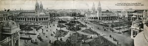 コングレスホールの芸術裁判所、フランコブリティッシュエキシビション、ロンドン、1908 作： English Photographer