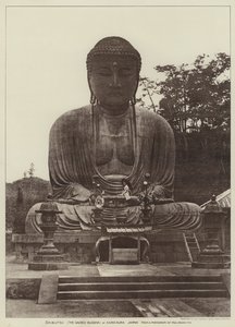 鎌倉の大仏様（モノクロ写真