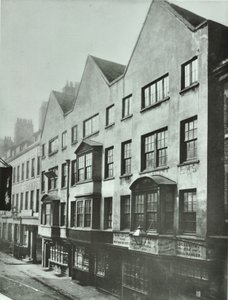 1879年ロンドン市、バーナーズインの後ろにあるフェッターレーン 作： English Photographer