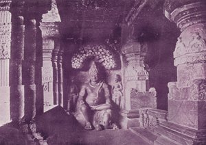 インドラ、エローラ石窟の図