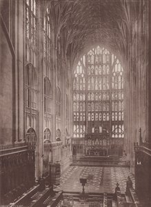 グロスター: The Cathedral, Choir East (白黒写真)