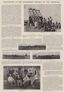 トランスバールのクレルクスドルプ地区での金採掘 作： English Photographer