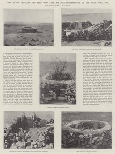 ボーア戦争、1880年にブロンホーストスプルイトに落ちた将校と男性の墓