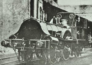 グレートイースタンレイルウェイ（ロンドン＆ブラックウォールセクション）シングルドライバータンク機関車、1860 作： English Photographer