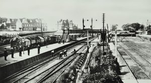 グローブパーク駅：外観とプラットフォーム、1888 作： English Photographer