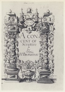 H Broughton, A Concent of Scripture, G Simson and W White 1590 (白黒写真) 作： English Photographer