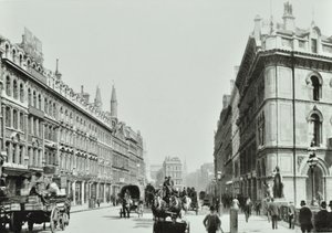 ホルボーン高架橋、東向き、ロンドン市、1875 作： English Photographer