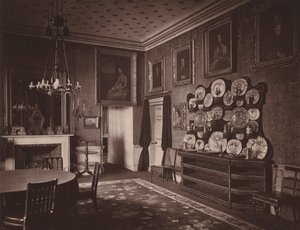 ホーランド ハウス、ロンドン: ダイニング ルーム (白黒写真) 作： English Photographer