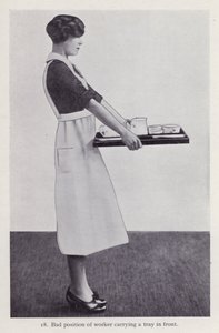 家事をするときの姿勢のイラスト（モノクロ写真 作： English Photographer