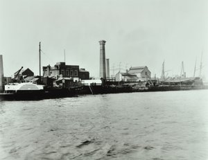 犬の島のポンプ場：外観、1895