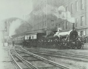 1892年にパディントン駅を出発する最後の広軌電車 作： English Photographer