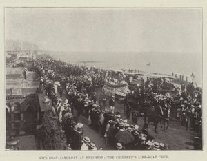 子供の救命ボート乗組員、ブライトンでの救命ボート土曜日 作： English Photographer
