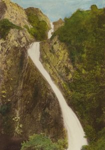 ランベリス、滝 (カラー写真) 作： English Photographer