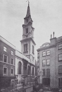 ロンドン市内の教会。St Vedast（モノクロ写真 作： English Photographer