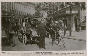 ロンドン警官。 1913年7月4日に送られたはがき。 作： English Photographer