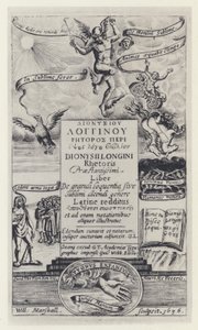 Longinus, G T for G Webb, Oxford 1636 (モノクロ写真) 作： English Photographer