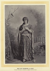 ジュリエット役のミス・リリー・ハンベリー 作： English Photographer