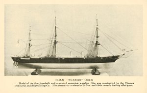 HMSウォリアーの模型 作： English Photographer