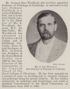 G Sims Woodhead氏、ケンブリッジの病理学の新教授
