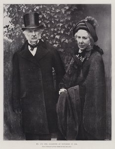 1895年にハワーデンでグラッドストーン夫妻