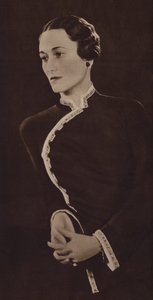 シンプソン夫人、後のウィンザー公爵夫人（モノクロ写真 作： English Photographer