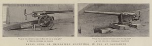 Ladysmithで使用されている即席のマウントの海軍銃 作： English Photographer