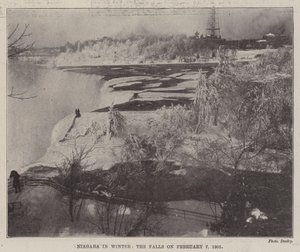 冬のナイアガラ、1901年2月7日の滝 作： English Photographer