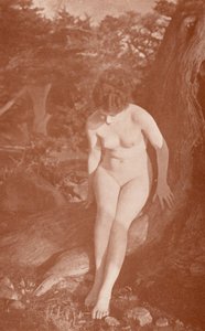 ヌーディスト・アート春（モノクロ写真） 作： English Photographer