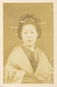 オワッカさん [日本女性の肖像],  撮影者：不明  ルーカス コレクション: チャールズ ジェイムズとモートン P のワールド ツアーの写真記録、ルーカス 作： English Photographer