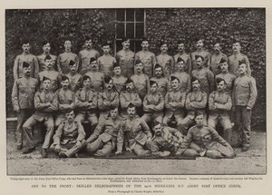 陸軍郵便局の第24ミドルセックスライフルボランティアの熟練した電信技師 作： English Photographer