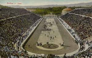オリンピックスタジアム、アテネ、ギリシャ（カラー写真） 作： English Photographer