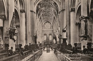 オックスフォード、クライストチャーチ大聖堂、クワイア・イースト（モノクロ写真 作： English Photographer