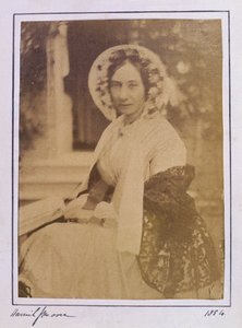 ハリエット・ジェーン・ムーアの肖像（1801-84）1854（アルブメンプリント） 作： English Photographer