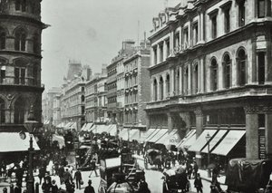 家禽、西側のチープサイドを見る、ロンドン市、1890