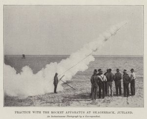 ユトランドのスカゲラックでロケット装置を使って練習する 作： English Photographer
