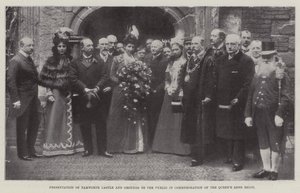 1899年5月27日、クイーンズロングレインを記念したタムワース城と敷地の一般公開 作： English Photographer
