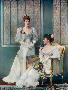 ウェールズのビクトリア王女とデンマークのチャールズ王女 作： English Photographer