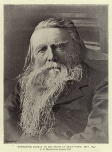 1894年5月、ブランスキンでの研究におけるラスキン教授 作： English Photographer