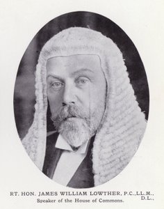 ロンドンの著名人Rt Hon James William Lowther（モノクロ写真 作： English Photographer