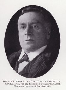 ロンドンの著名人：Sir John Fowke Lancelot Rolleston（モノクロ写真 作： English Photographer