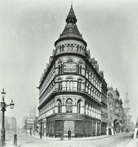 クイーンビクトリアストリート、マンションハウスストリート、家禽のコーナー、クイーンビクトリアストリート、ロンドン、1880 作： English Photographer