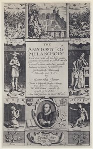 R Burton, The Anatomy of Melancholy, Third edition, J Lichfield for H Cripps, Oxford 1628 (b/w photo)