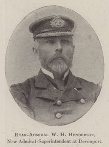 WHヘンダーソン少将、デボンポート新海軍大将 作： English Photographer