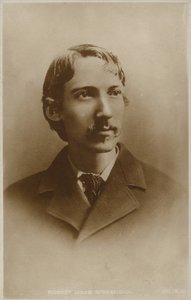 ロバート・ルイス・スティーブンソン（1850-1894）、スコットランドの小説家、詩人、旅行作家 作： English Photographer