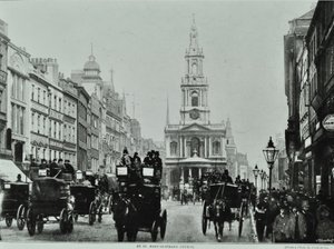 セントメアリールストランド、ストランド、ウェストミンスターLB：東向きにセントメアリールストランド、1895 作： English Photographer