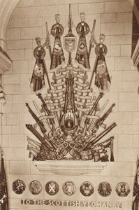 スコットランド国立戦争記念館スコットランド・ヨーマンリー（モノクロ写真） 作： English Photographer