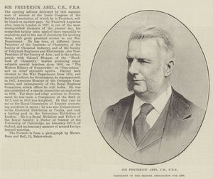 フレデリック・アベル卿、CB、FRS、1890年英国協会会長