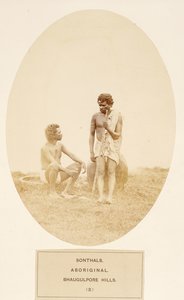 J.フォーブスワトソンによるインドの民衆からのソンサル、アボリジニ、ボーグルポアヒルズ、1868年出版（アルブメンプリント） 作： English Photographer