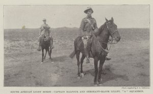 南アフリカの軽馬、バルフォア船長、リリー軍曹、戦隊 作： English Photographer